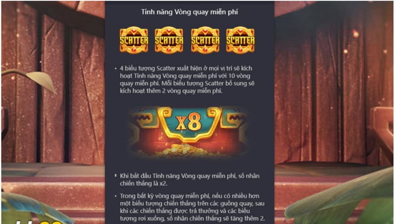 Các tính năng có trong game quay hũ aztec