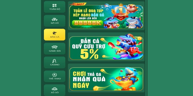 HB88 trình làng ưu đãi khủng khi tham gia bắn cá online