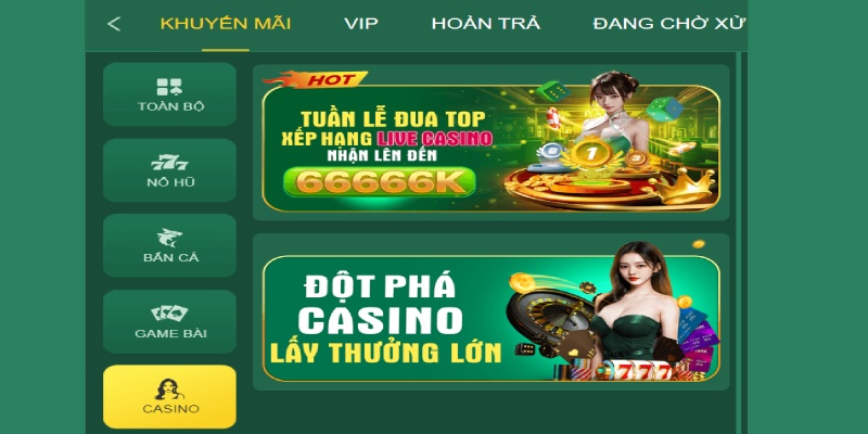 Khuyến mãi vàng dành cho hội viên cược casino trực tuyến